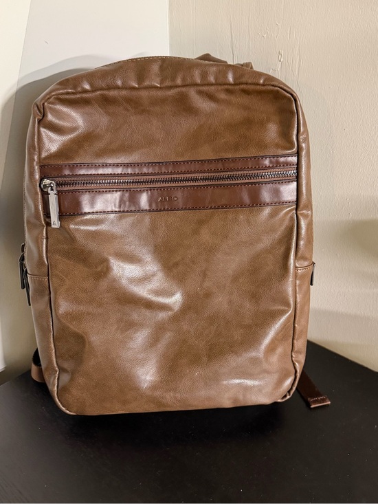 Aldo Other - Aldo “DRU” Chestnut Brown Faux Leather Backpack